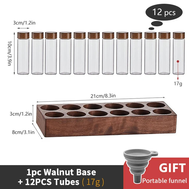 Coffee Beans Storage Container Tube Display Rack Tea Bottle Glass Single Dose Espresso Accessory Coffeware Set Barista Tool Gift