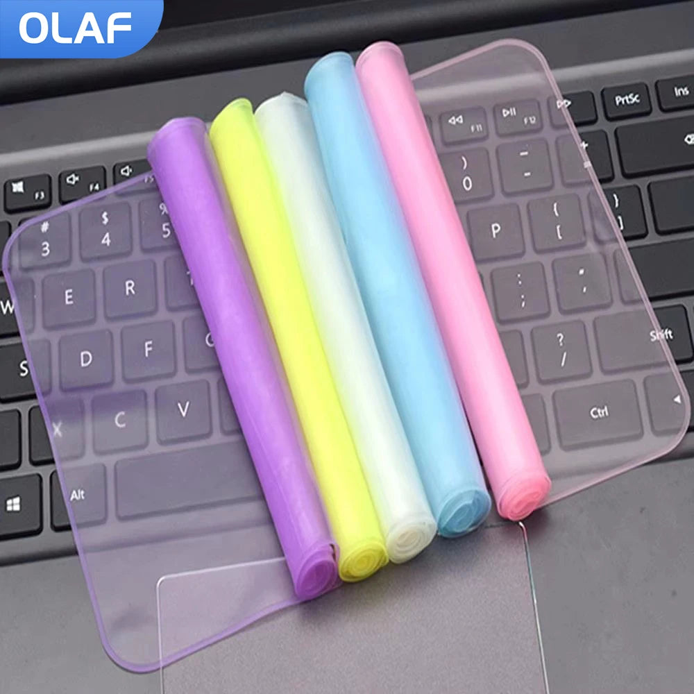 Universal Laptop Keyboard Cover Protector 12-17 inch Waterproof Dustproof Silicone Notebook Computer Keyboard Protective Film