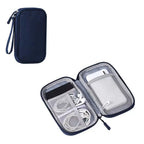 Data Cable Storage Bag Waterproof Travel Organizer Bag Portable Carry Case Double Layers Storage Bag for Cable Cord USB Charger