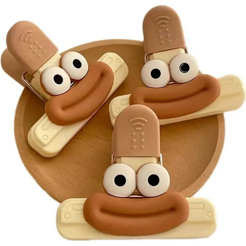 2/6 Pcs Creative Snack Sealing Clip Food Preservation And Moisture-Proof Sealing Clip Multifunctional Office Long Tail Clip