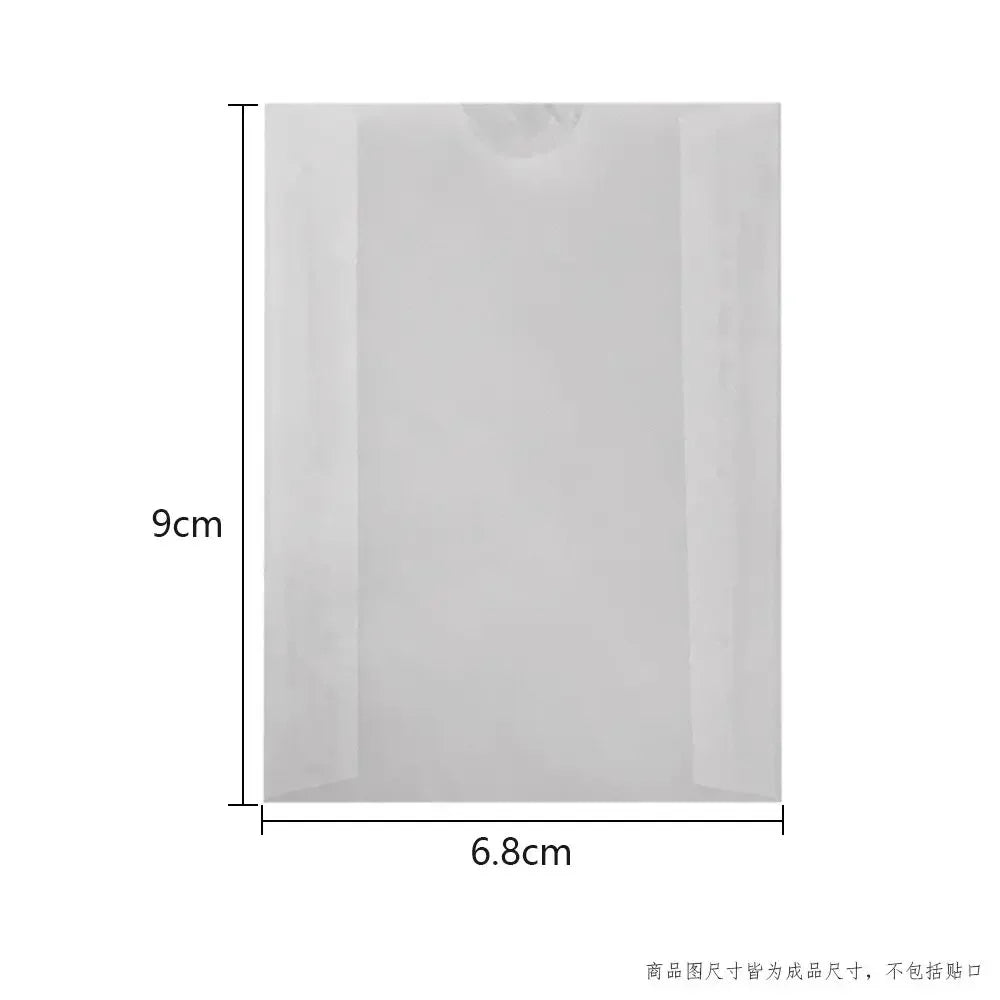 50pcs/lot Translucent Mini Envelope Jewelry Storage Bag for Card Earring Necklace Gift Packaging Bags Wedding Wedding Envelopes