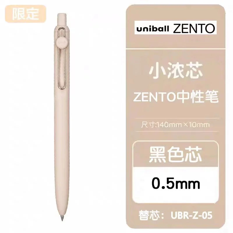 1+3 Refill Japan UNI Gel Pen Small Thick Core 0.38mm Smooth Quick Dry UMN-SF-38 Upgrade UniBall One Black School Supplies