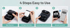 Phomemo M110 Label Makers Barcode Label Printer Bluetooth Portable Thermal Printer for Small Business Address Logo Clothing