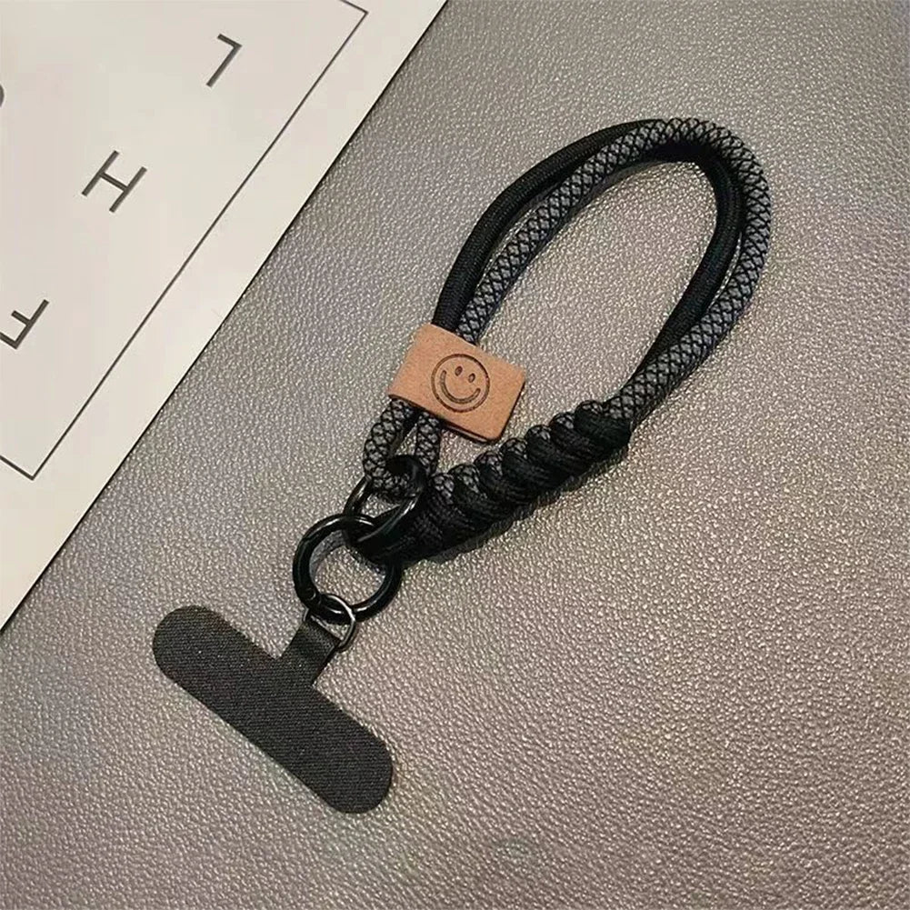 Universal Collision Color Woven Phone Straps Short Handheld Pendant Anti Fall Versatile Wristband Mobile Phone Hanging Rope