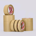 23M Biodegradable Eco Friendly Kraft Paper Tape Brown Wet Water Activated Reinforced Gummed Adhesive Tape for Painting Fixed