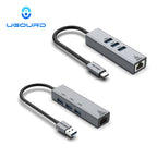 USB C HUB Docking Station Type C to RJ45 1000Mbps Ethernet Adapter USB3.0 HUB Gigabit Network Card 100W Charging Dock Extension