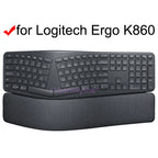 Keyboard Cover for Logitech ERGO K860 Business Protector Skin Case Silicone Accessory for logi K 860 Black