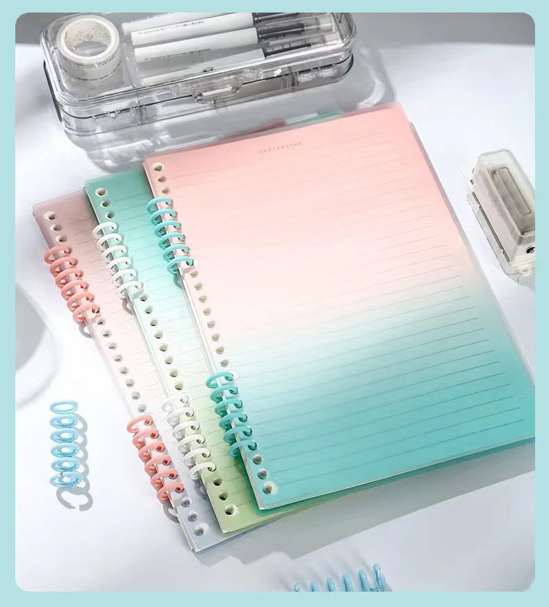 New 6 Holes Hole Puncher A4 A5 B5 Loose Leaf Paper Hole Punch Standard Hole Punch DIY Office Binding Tool Office School Supplies