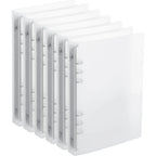 175-Page Capacity Ringed Binder, Clasp Closure Plastic Organizer Binder for Office, School, Home Supplies - PP Material
