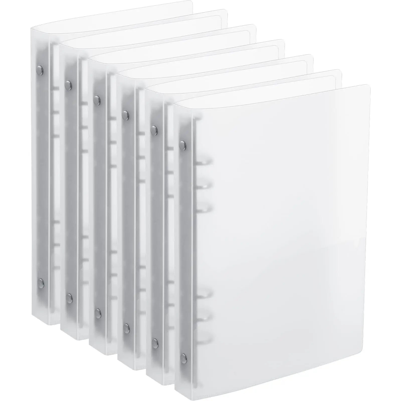 175-Page Capacity Ringed Binder, Clasp Closure Plastic Organizer Binder for Office, School, Home Supplies - PP Material