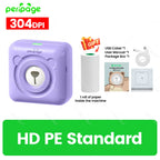 9 Colors Peripage A6 304DPI Mini Photo Printer Notes Sticker Label Printing Machine Bluetooth Portable Wireless Printer Marker