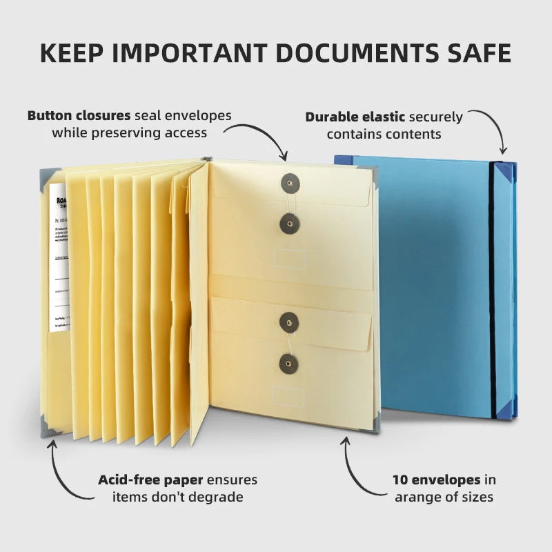 In Case I Go Missing Binder Folio Document Organizer Expanding File Folder Pockets Accordion Document Organizer Pocket Organ
