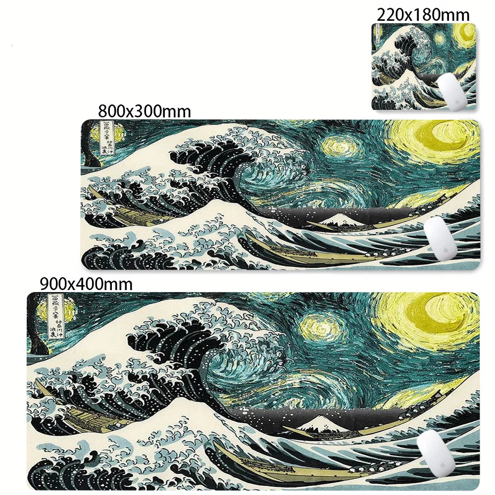 Large Gamer Mouse Mat Gaming XXL Mouse Pad Great Wave Gaming Mouse Pad Office Table Carpet Gaming Mats Computer Big Deskmat