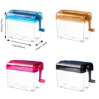 Professional Mini Manual Paper Shredder Hand Crank Non-slip Base Paper Sharper ABS Transparent Document Destroyer Office