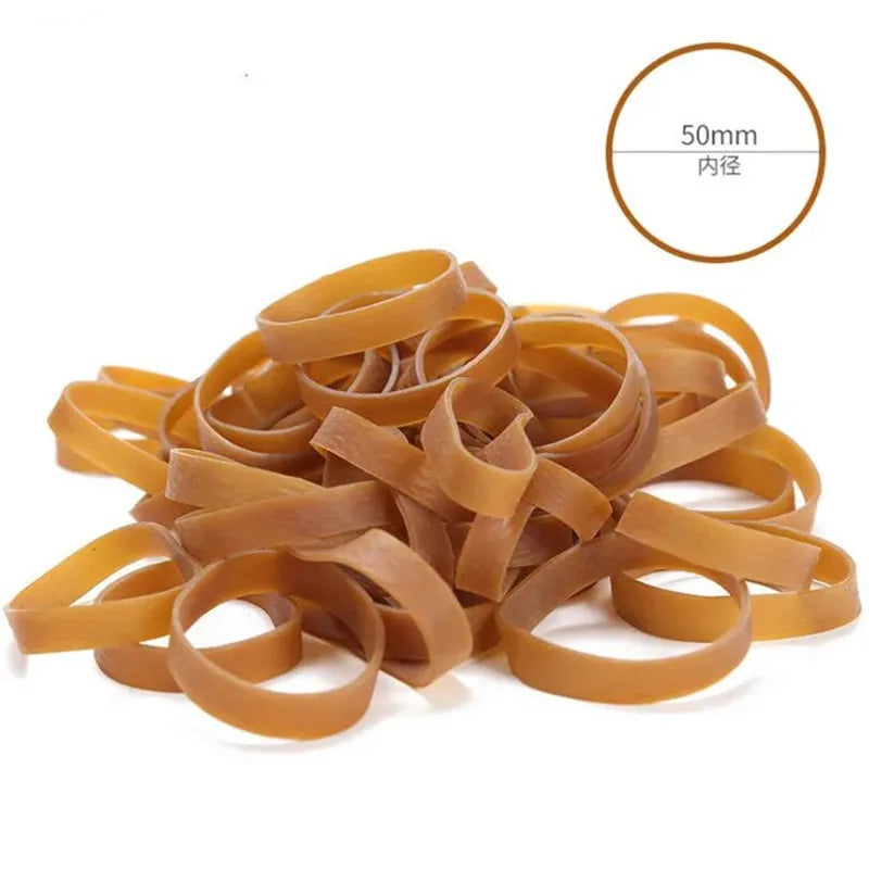 50Pcs 50*8mm Rubber Bands,Strong Elastic Band,Latex Ring Tapes Fasteners for Office School Home Stationery Supplies