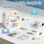 DOLEWA D2 Doodle Portable Printer Thermal Paper Printer Label Sticker Paper Print Wireless Label Maker Printer for DIY Photo Pri