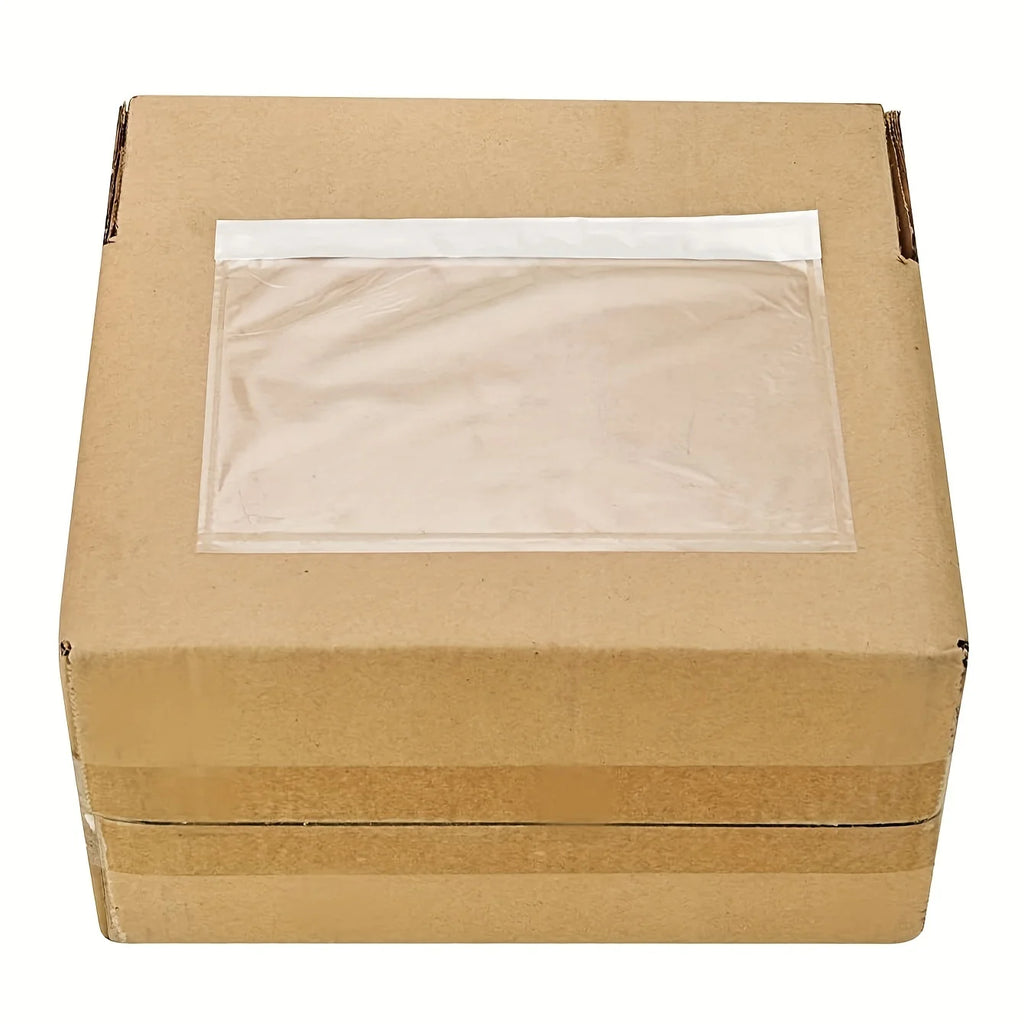 50pcs 15cmx 22cm Clear Adhesive Top Loading Packing List Clear Shipping Pouches,Mailing/Shipping Label Envelopes