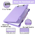 Portable A4 Nursing Clip File Plastic File Box Clipboard with Storage File Box Organizer Folder