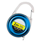 Retractable Keychain Tape Measur Portable Mini Centimeter Inch Retractable Ruler Roulette 2 Meter Measure Tape Gift