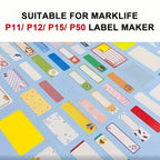 P15 White Label Paper Thermal Label Sticker Self-Adhesive Stickers For Marklife Q30 P12 P15 Mini Portable Thermal Printer 2025
