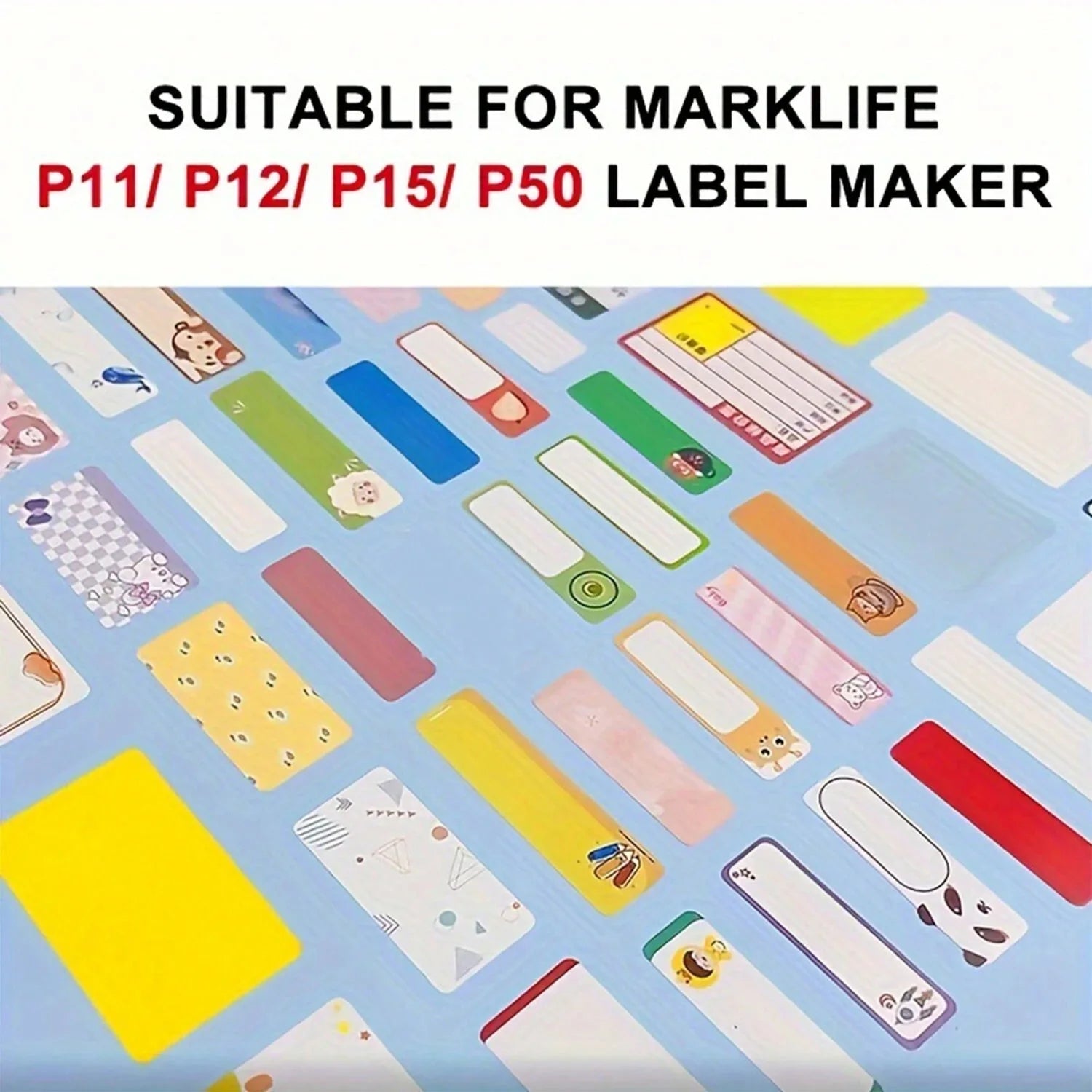 P15 White Label Paper Thermal Label Sticker Self-Adhesive Stickers For Marklife Q30 P12 P15 Mini Portable Thermal Printer 2025