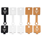 50Pcs/lot Blank Paper Price Tags Stickers DIY Jewelry Bracelet Ring Labels Display Card Packaging Sticker Self-Sticker Hangtag