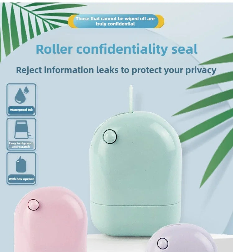 Ceramic Blade Theft Protection Roller Stamp for Privacy Confidential Data Guard Your Security Stamp Roller Privacy Seal Roller