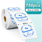 Phomemo PM241 Shipping Printer Label Sticker Round Paper Square Label Rainbow Color for DIY Logo Design Small Business Adress