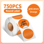 500-1000 Pcs Phomemo Thermal Label Paper Round Sticker Waterproof Label for Gift Kids Stickers School Supplies for 241 Printer