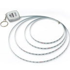 Key Ring Tape Measure Keychain Gauging Tools Retractable Ruler Pull Ruler Measuring Tools Stainless Steel Portable