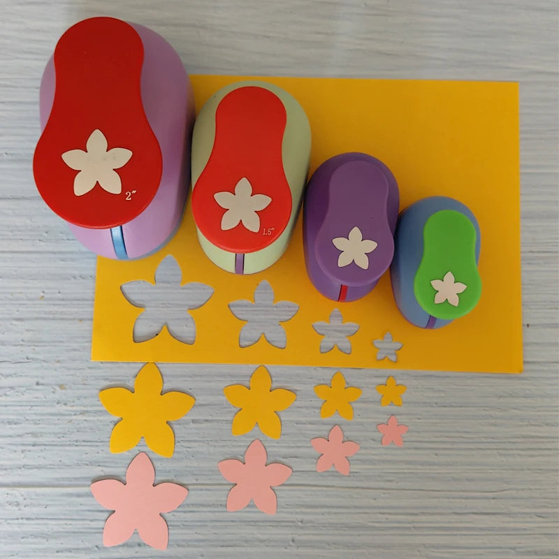 49mm 37mm 2.5cm 1.6cm Sakura Petal Craft Hole Punch Scrapbooking School Paper Puncher EVA Cutting Tool Child DIY Cutter