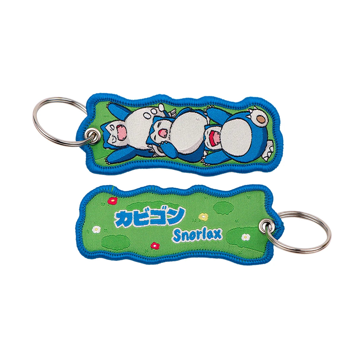 Kawaii Japanese Elf Anime Embroidery Key Fobs Key Tag Motorcycles Cars Backpack Chaveiro Keychain Fashion Keyring Friends Gifts