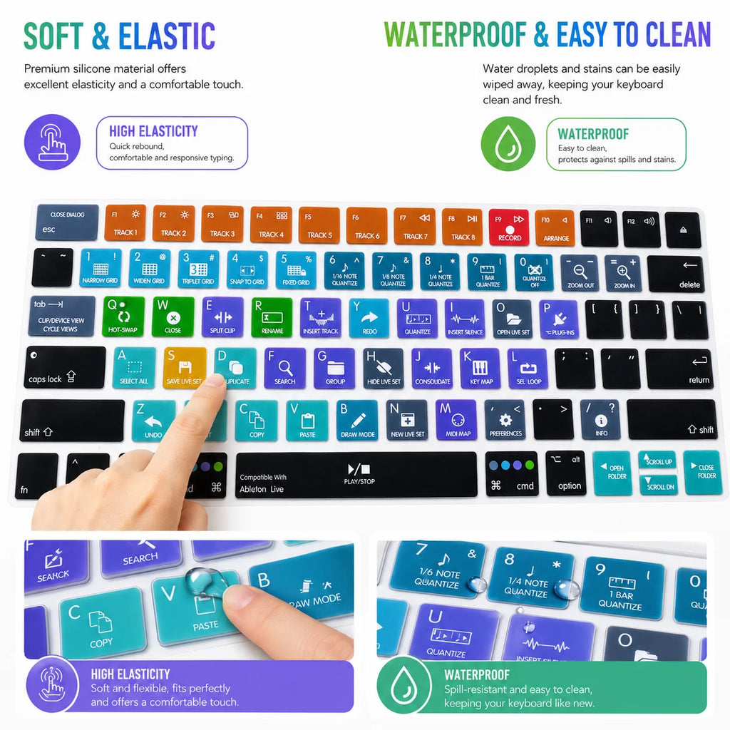 Ableton Live Avid Pro Tools Final Cut Pro X PS Hotkey Functional Keyboard Cover US Layout for Magic Keyboard A1644 MLA22B/A