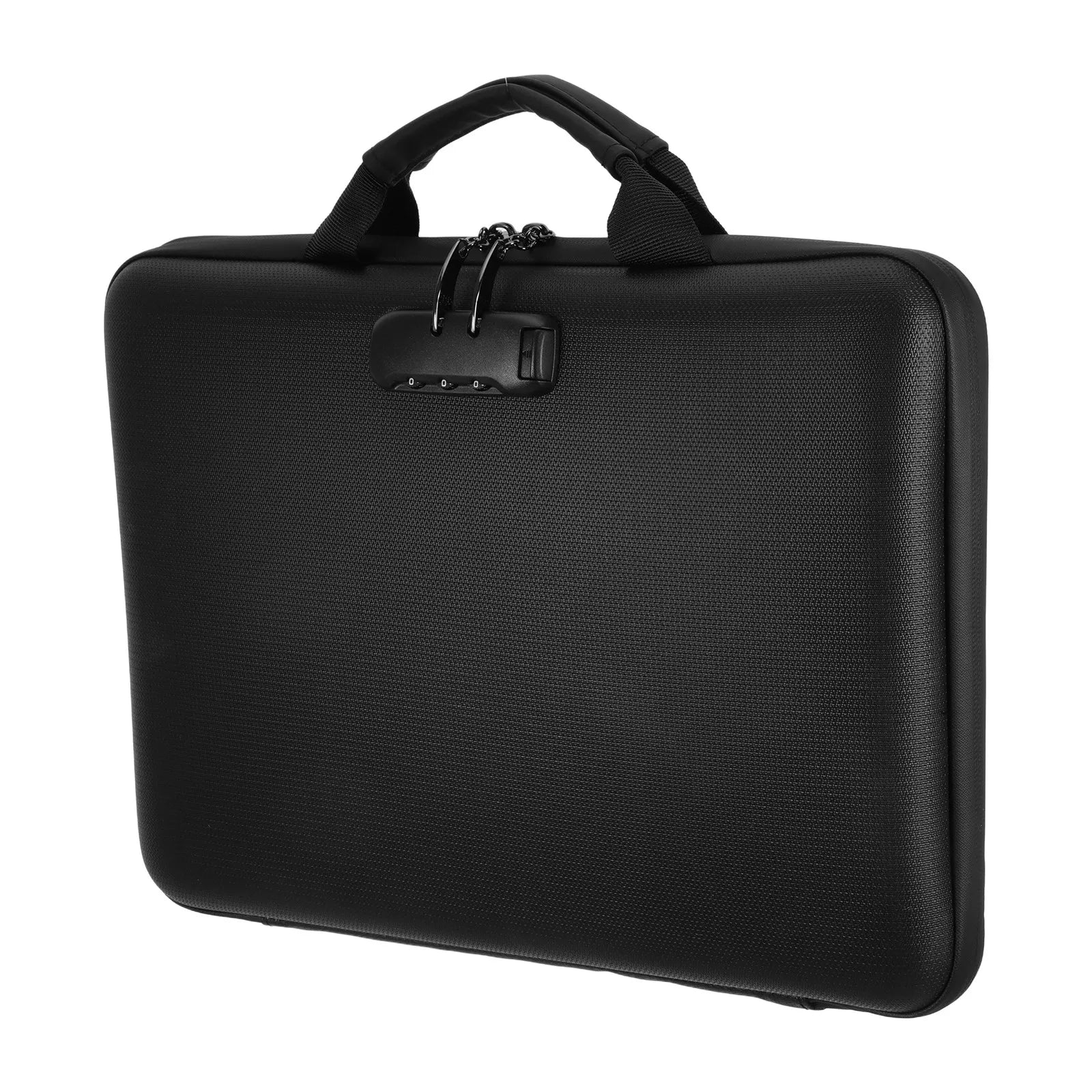 Portable Fireproof Document Box Lockable Accordion File Organizer 13 Pockets Zippered Folder Storage Bag for Home Office