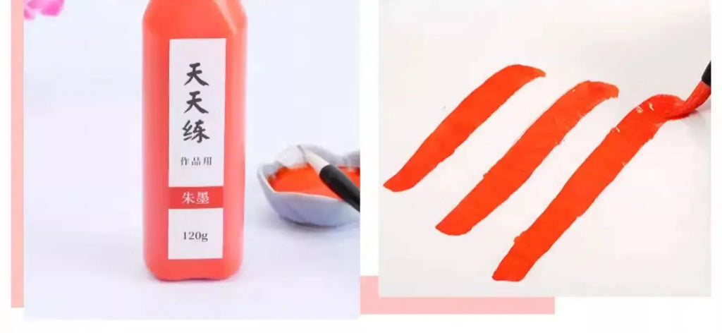 60g / 120g Chinese Japanese Traditional Calligraphy Brush Liquid Sumi Ink Gold Silver for Beginner Practice Writing Stationery