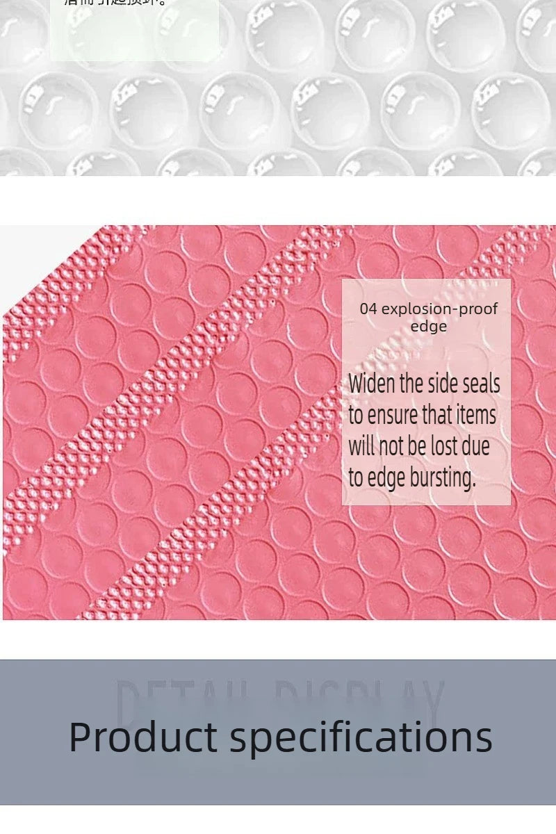 100/1 PCS Pink Poly Bubble Mailers Padded Envelopes Self Seal Padded Envelopes Gift Bags Packaging Envelope School Supplies