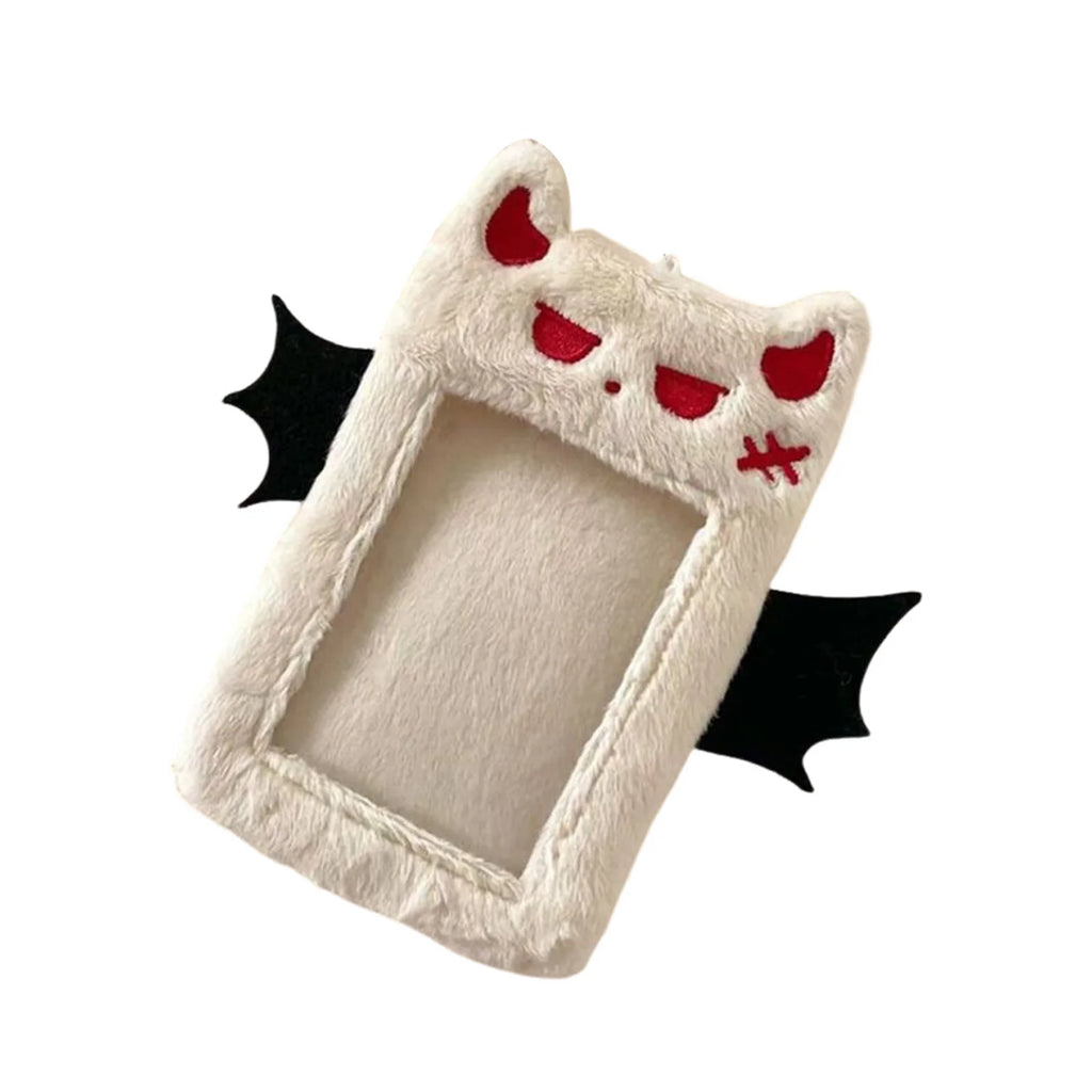 Cute Bunny Plush Photo Holder Student ID Card Holder Rabbit with Bowknot Design Photo Album Photo Protector Cover Gift for