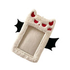 Cute Bunny Plush Photo Holder Student ID Card Holder Rabbit with Bowknot Design Photo Album Photo Protector Cover Gift for