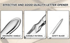 Letter opener, advanced envelope letter opener Metal office open letter knife Envelope cutter suitable for office household good