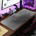 Large size table mat HD printing anti-slip design xxl desktop keyboard table mat gray series game mouse pad lock edge