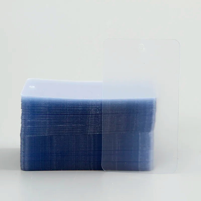1000pcs Waterproof Hang Tags Transparent Frosted PVC Cards Clothing Hang Tags Price Tag Wear-resistant Durable Thickness 0.27mm