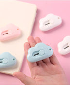 Portable Utility Knife Cloud Mini Students Paper Knife Office Utility Knife Safety Knife Letter Opener Mini Cutter Box Opener