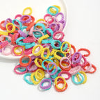 50Pcs Children Small Rubber Bands Girls Hair Ties Headbands Non Damaging Tie Ponytail High Elastic Durable Scrunchies Hair Rope