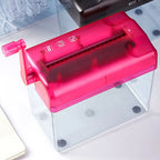Small Manual Shredder Portable Hand Operated Paper Shredder for Confidential Document Destruction Office Supply Household School