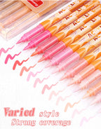 GuangNa 12-72 Colors Soft Brush Acrylic Marker Pen Set,Skin Tone, Macaron color,DIY Hand Drawn,Paint Art Markers pens,GN.8201F/M