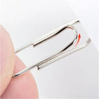500/300/100PCS Metal Silver Paper Clips for Paperwork Stainless Steel Bookmark Paperclips Organizers Office School Supplies