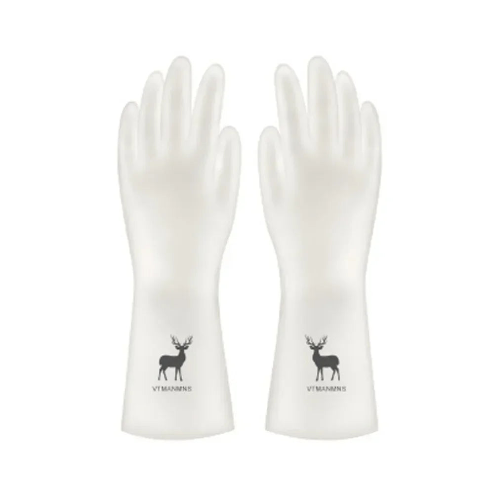 Durable Waterproof Housework Latex Cleaning Gloves for Kitchen Laundry Dishwashing, Wear Resistant Rubber
