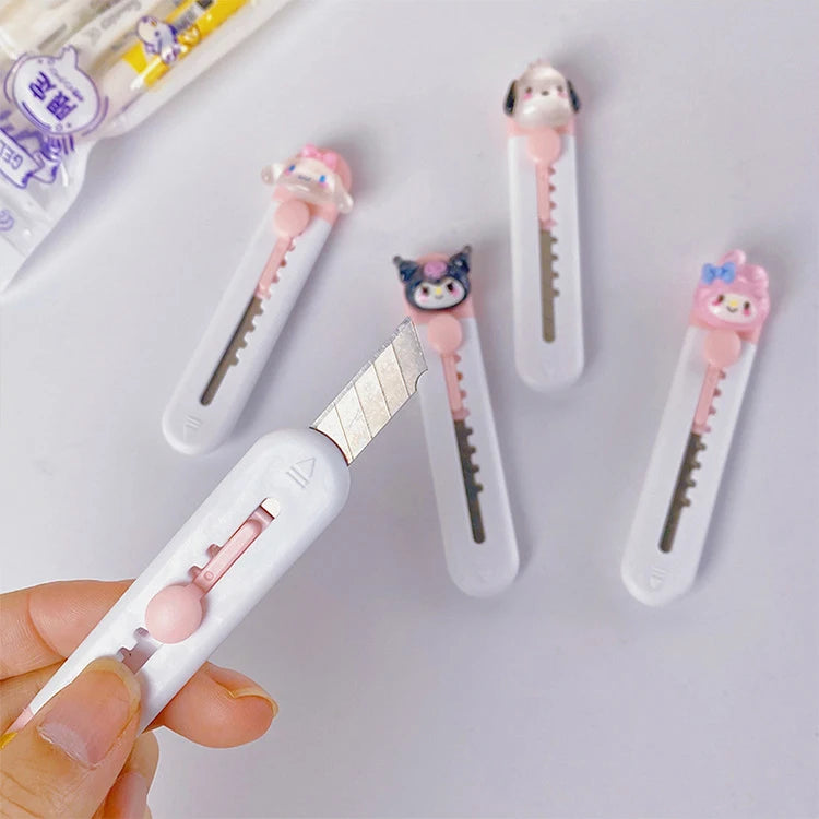 Cute Cartoon Mini Cutter Utility Knife Student Art DIY Tools Creative Stationery School Supplies