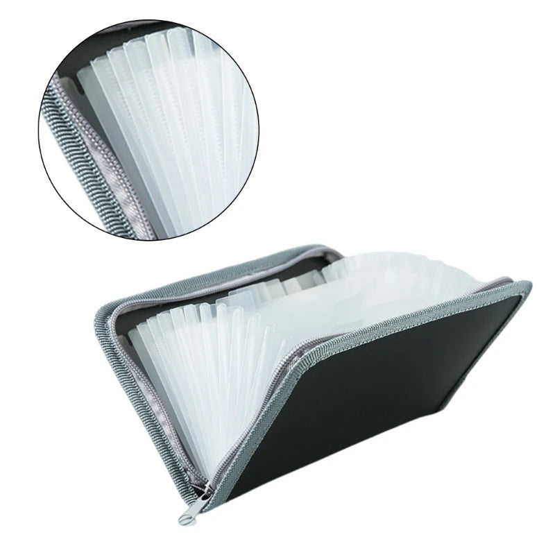 Small Expandable File Folder Zippered Accordion Folder 13 Pocket Receipt Coupon Organiser for Receipts, Coupons and Tickets
