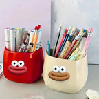 Magnetic Multi-Functional Storage Box Desktop Storage Space Pen Holder with Stickers Organizer for Home Office Kitchen Bathroom